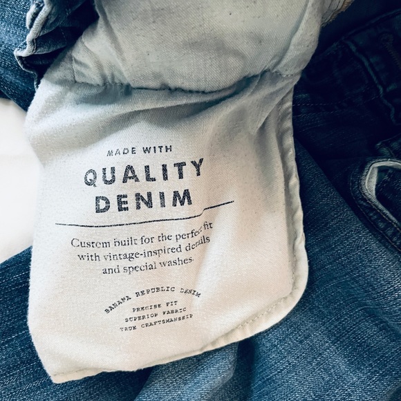 Banana Republic Slim Men’s Jeans Dark Blue Waist Sz32 /30 - Picture 5 of 11